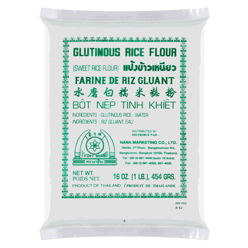 Glutinous Rice Flour (Export Packs) — 454 g · Ivory Brand