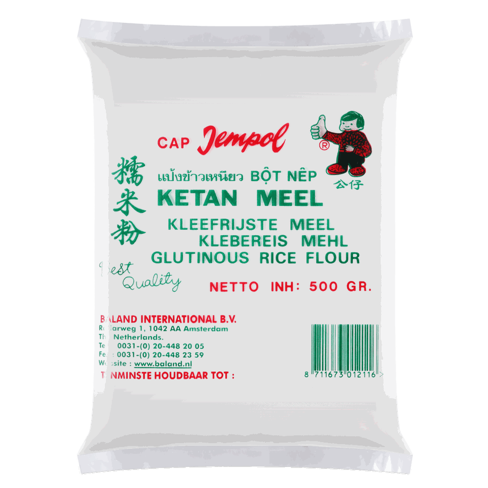 Glutinous Rice Flour (Export Packs) — 500 g · Cap Jempol (Ketan Meel)
