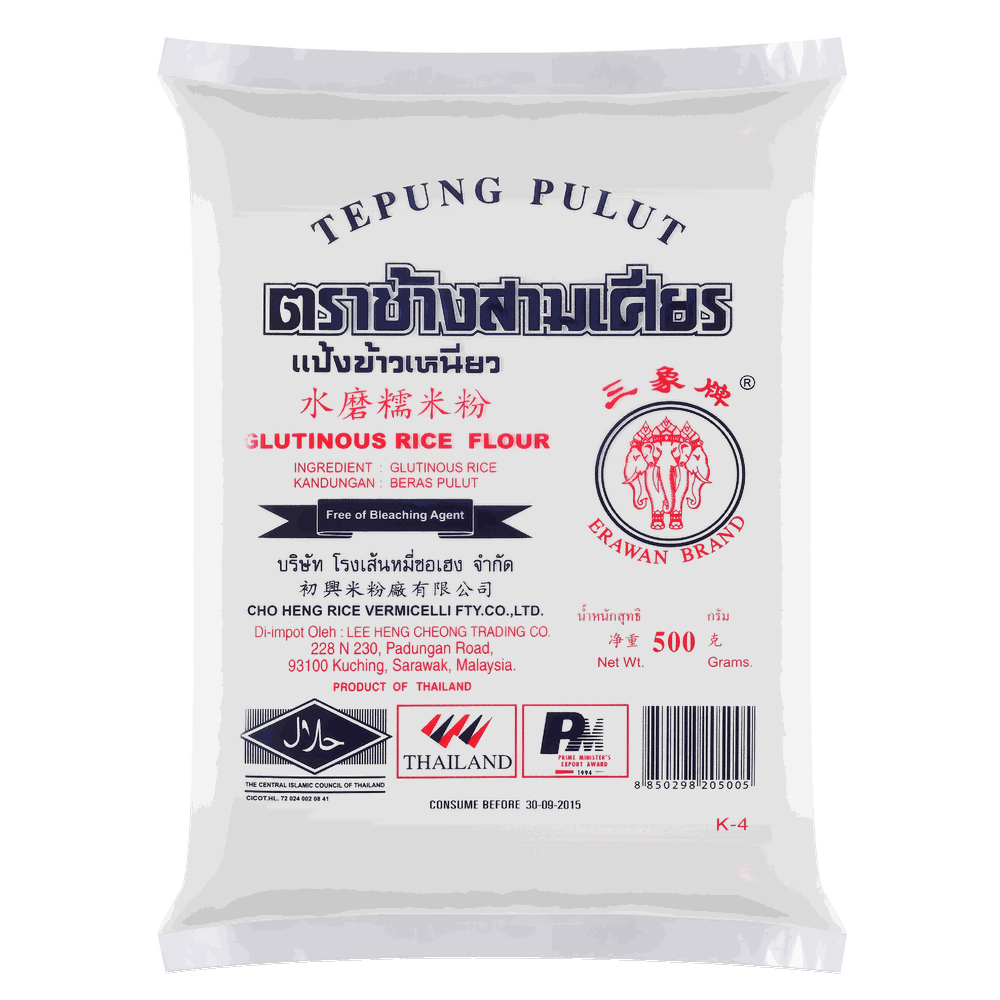 Glutinous Rice Flour (Export Packs) — 500 g · Tepung Pulut