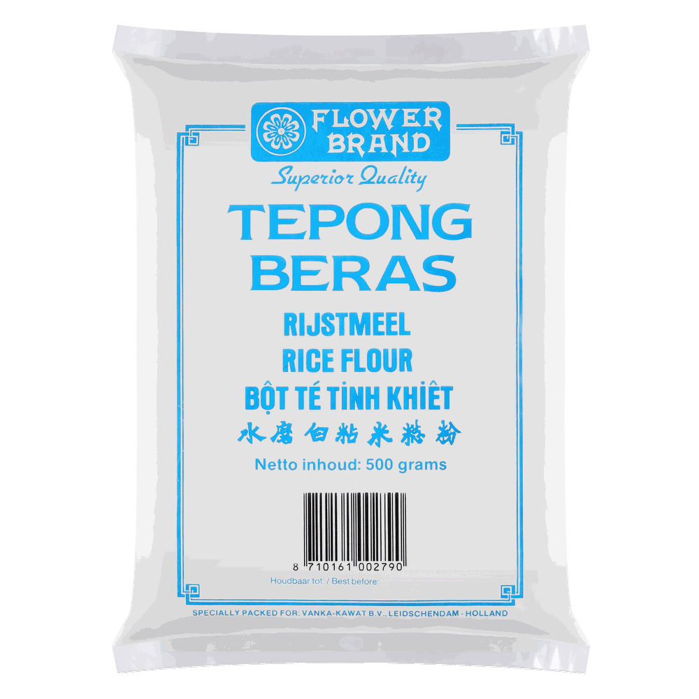 Rice Flour (Export Packs) — 500 g · Flower Brand (Tepong Beras)